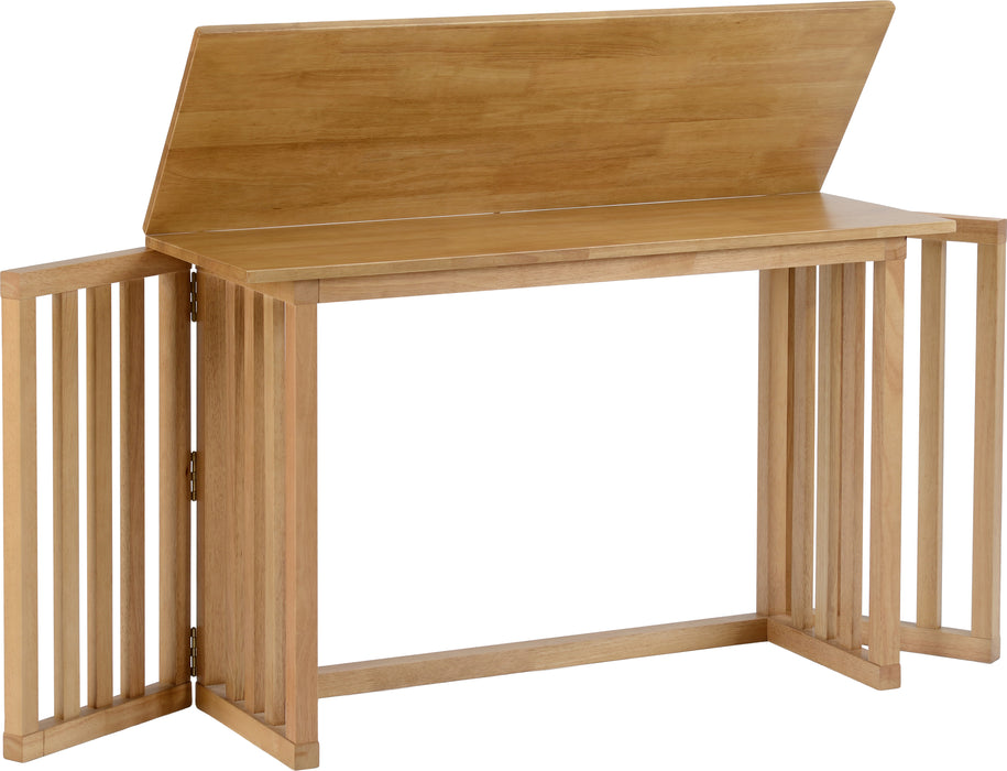 Richmond Foldaway Dining Set (2 Stools) Oak Varnish