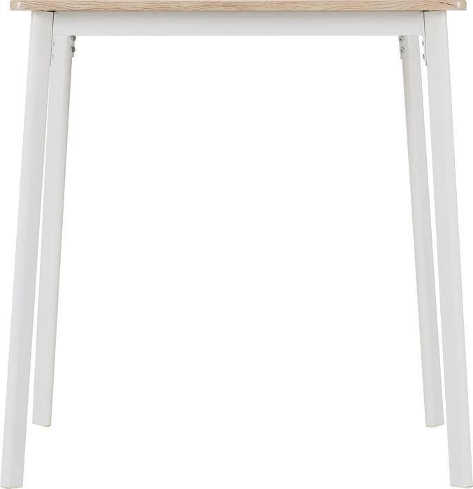 Riley Small Dining Set White/Light Oak Effect Veneer