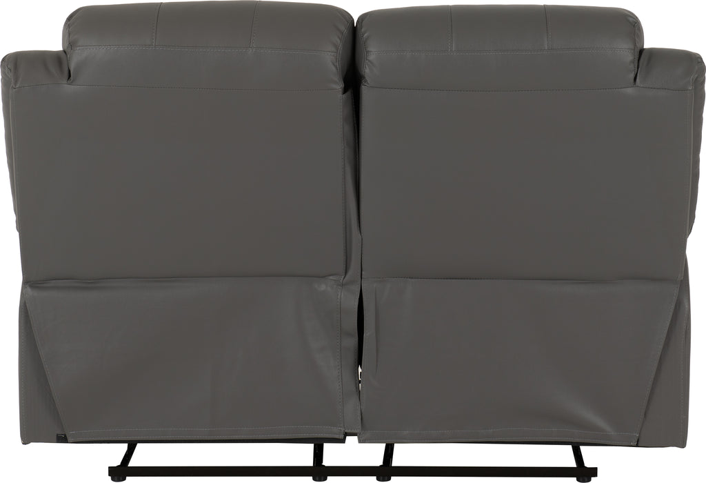 Roma 3+2 Recliner Suite Grey Faux Leather
