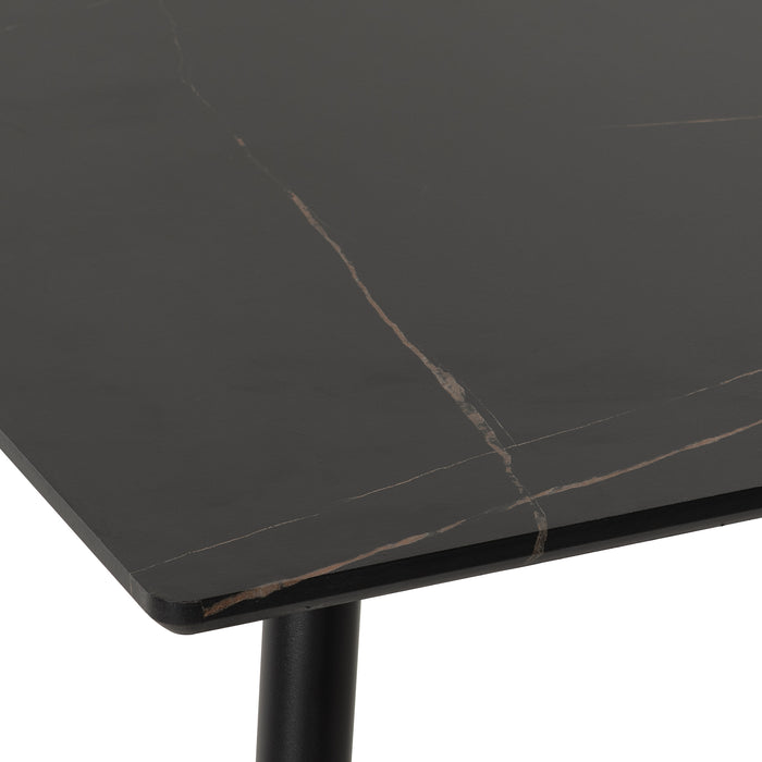 Romford Dining Table Black Marble Effect