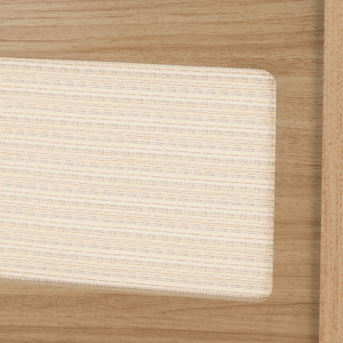 Santana 1+4 Dining Set Light Oak/Rattan Effect