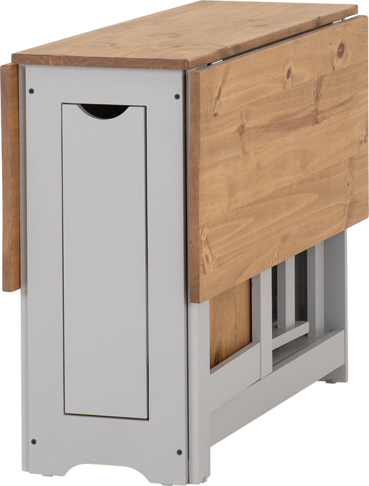 Santos Butterfly Dining Set Grey Slate/Distressed Waxed Pine