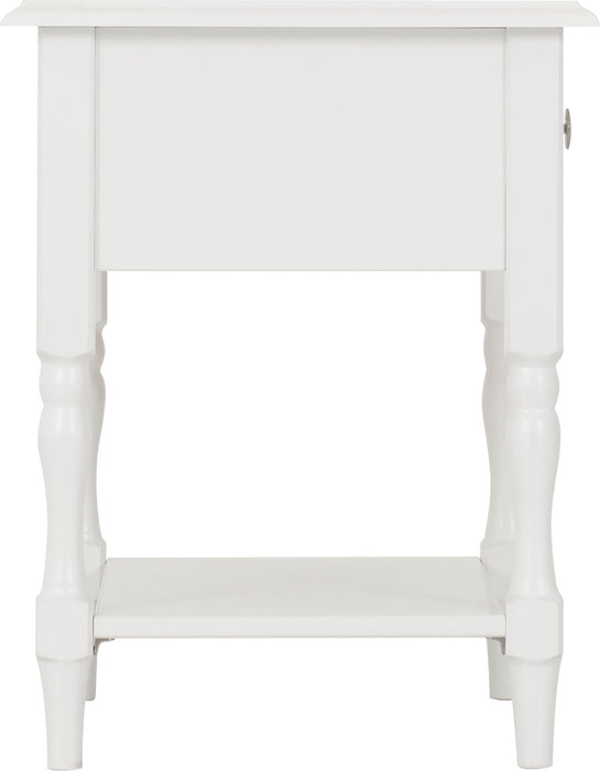 Stratford 1 Drawer Side Table White