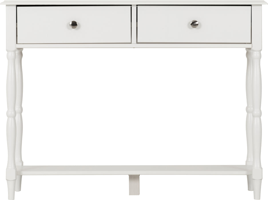 Stratford 2 Drawer Console Table White
