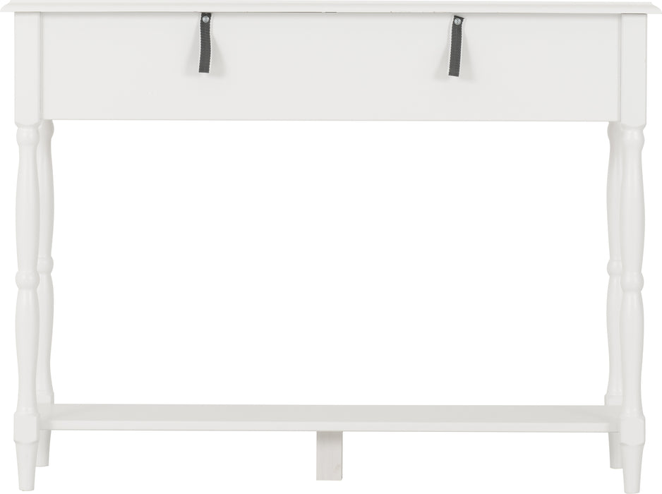 Stratford 2 Drawer Console Table White