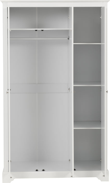 Stratford 3 Door Wardrobe White