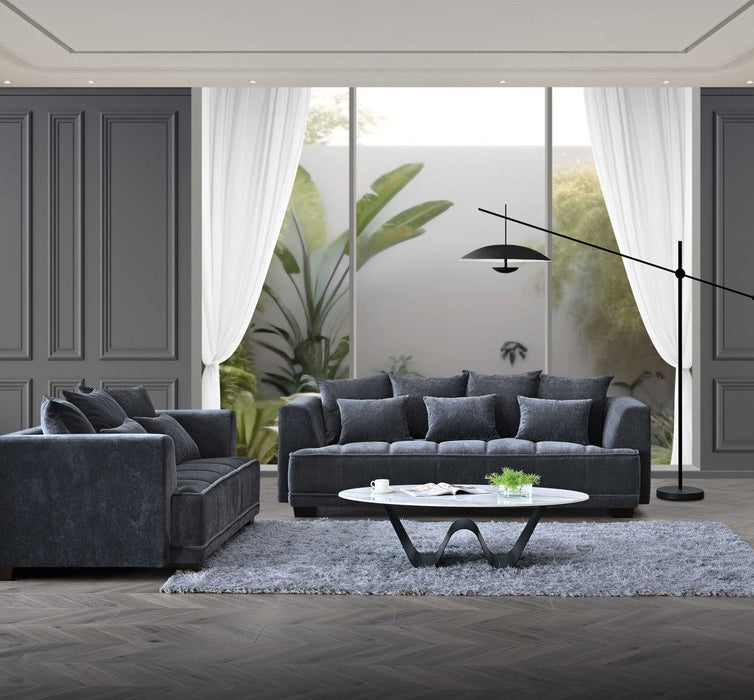 ALUXO® Gramercy Group in Steel Velvet
