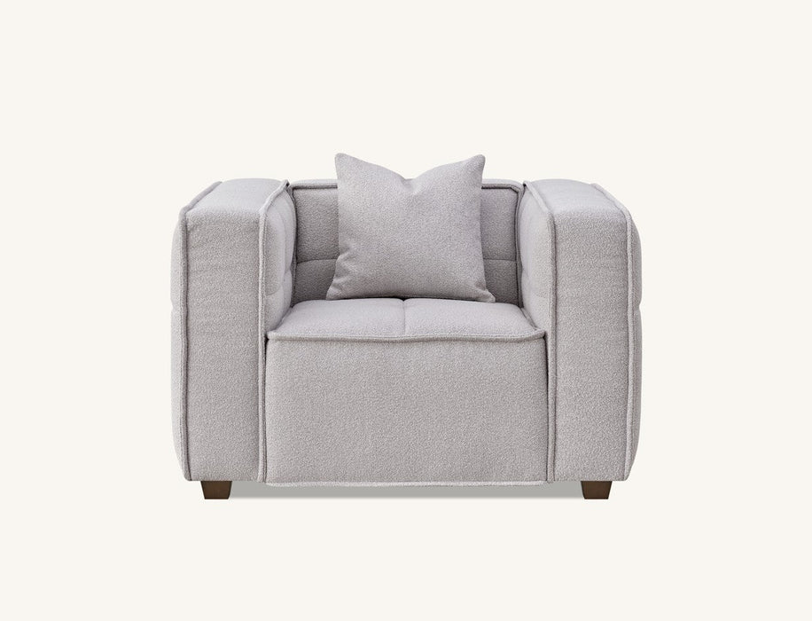 ALUXO® Murray Sofa Range in Putty Boucle