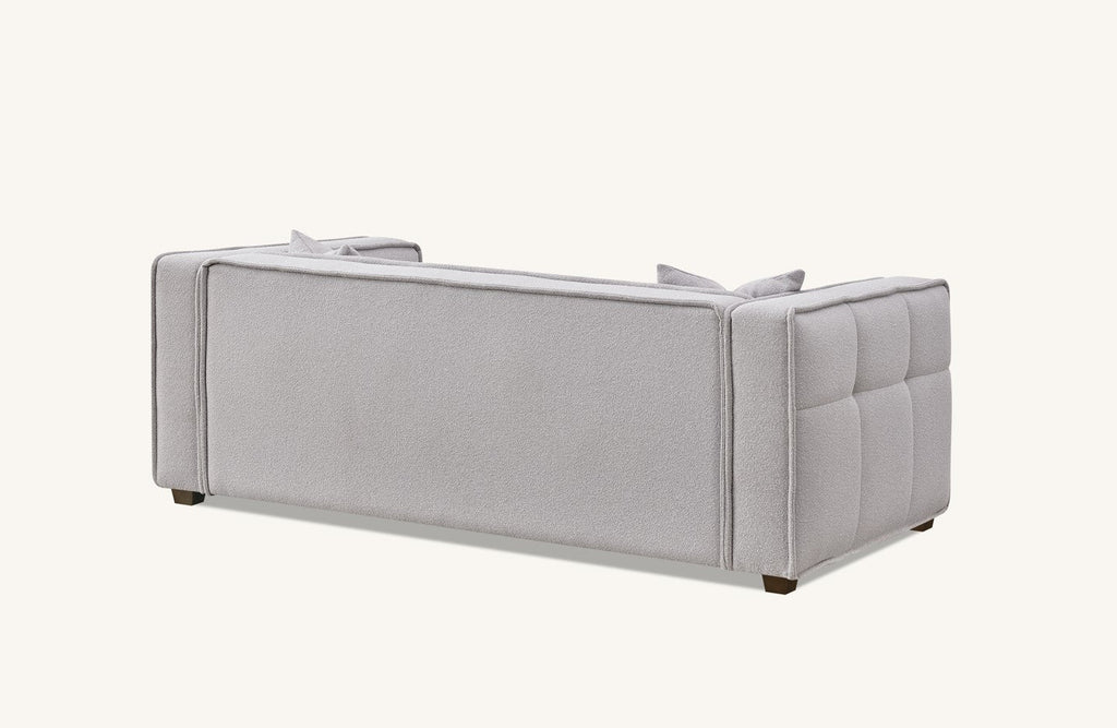 Aluxo Murray Sofa Range In Putty Boucle Fabric 3 Seater
