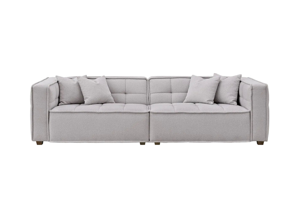 ALUXO® Murray Sofa Range in Putty Boucle