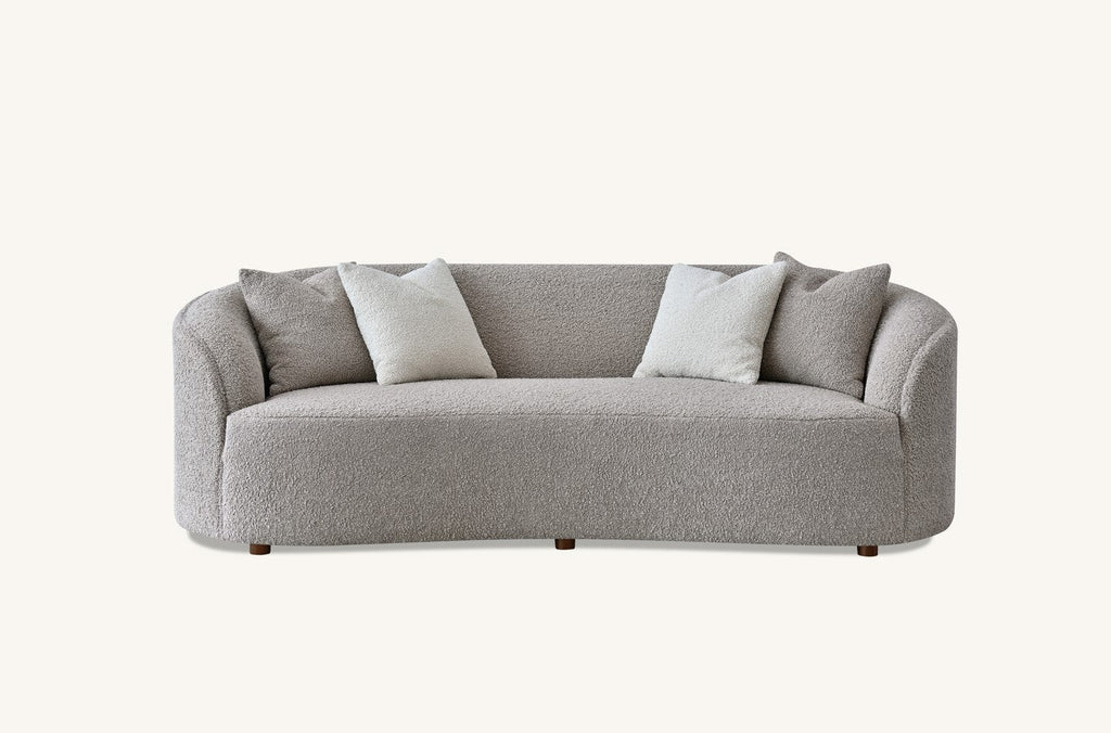 Aluxo Nolita Boucle Teddy Sofa and Accent Chair 3 Seater