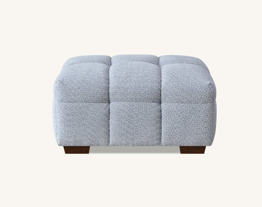 Aluxo Tribeca Sofa Range In Pearl Boucle Fabric 3 Seater