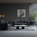 ALUXO® Lenox Sofa Range in Steel Velvet