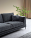 ALUXO® Lenox Sofa Range in Steel Velvet