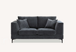 ALUXO® Lenox Sofa Range in Steel Velvet