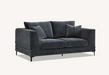 ALUXO® Lenox Sofa Range in Steel Velvet
