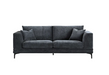 ALUXO® Lenox Sofa Range in Steel Velvet