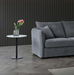ALUXO® Rubin Corner Chaise in Charcoal Boucle