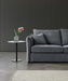 ALUXO® Rubin Corner Chaise in Charcoal Boucle