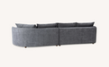 ALUXO® Rubin Corner Chaise in Charcoal Boucle