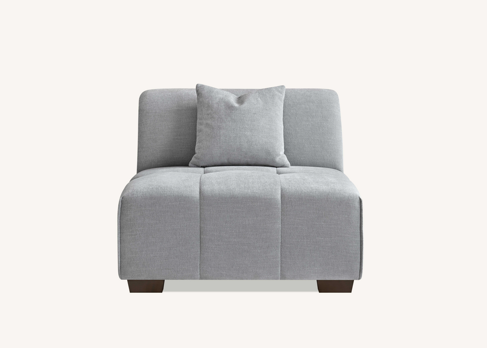 ALUXO® Leonard Right Hand Corner Group in Cloudy Grey Boucle