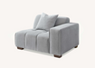 ALUXO® Leonard Left Hand Corner Group in Cloudy Grey Boucle
