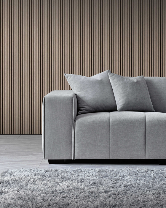 ALUXO® Leonard Right Hand Corner Group in Cloudy Grey Boucle