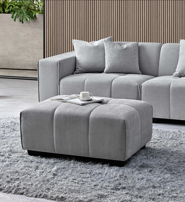 ALUXO® Leonard Right Hand Corner Group in Cloudy Grey Boucle