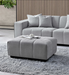 ALUXO® Leonard Right Hand Corner Group in Cloudy Grey Boucle