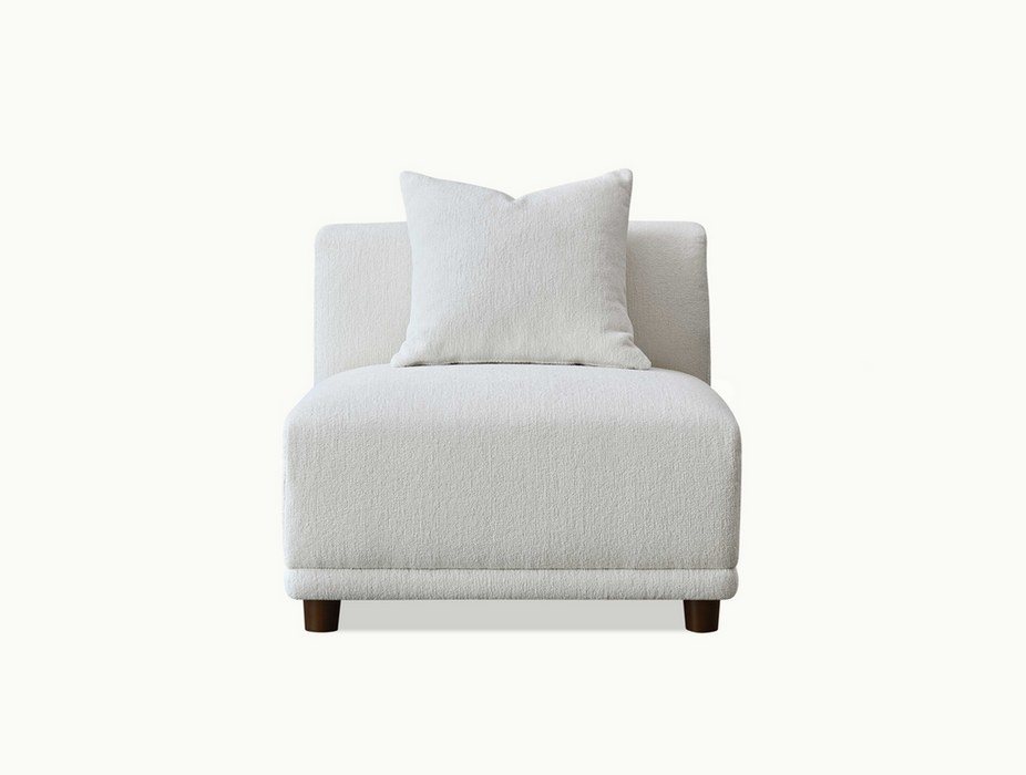 Aluxo Lottie Modular Corner Group In Polar Boucle Corner Sofa