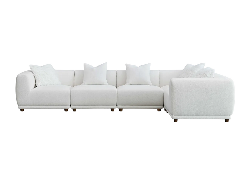 ALUXO® Lottie Modular Corner Group in Polar Boucle