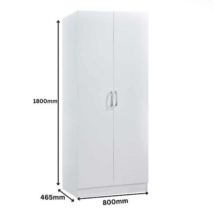 Highbury White 2 Door Double Wardrobe