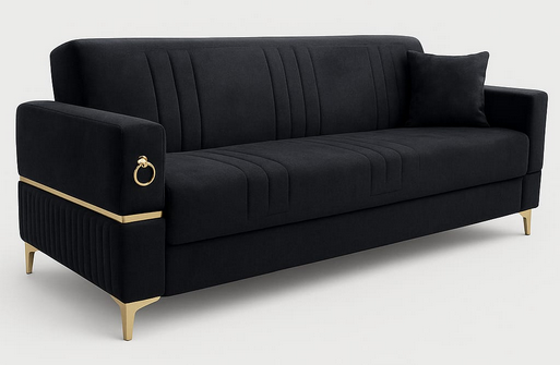 3 Seater Ottoman Turkish Storage Sofa Bed Modern Luxury Bedroom