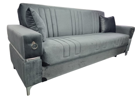 3 Seater Ottoman Turkish Storage Sofa Bed Modern Luxury Bedroom