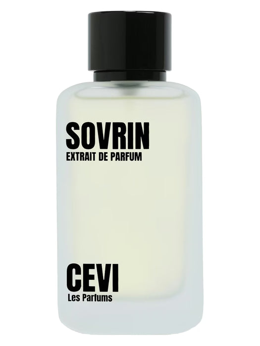 Sovrin by CEVI Eau de Parfum 100ml – premium light-beige perfume bottle with black cap – DS Store UK