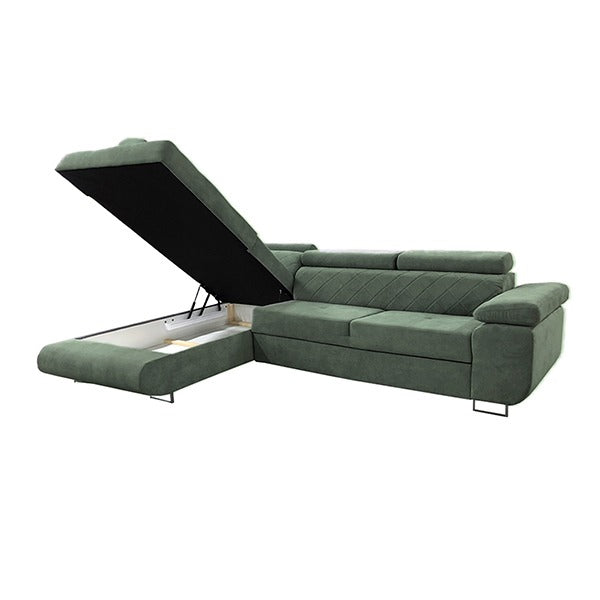 Laguna Green Corner Sofa Bed