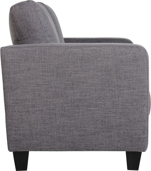 Tempo Two Seater Sofa-in-a-Box Grey Fabric