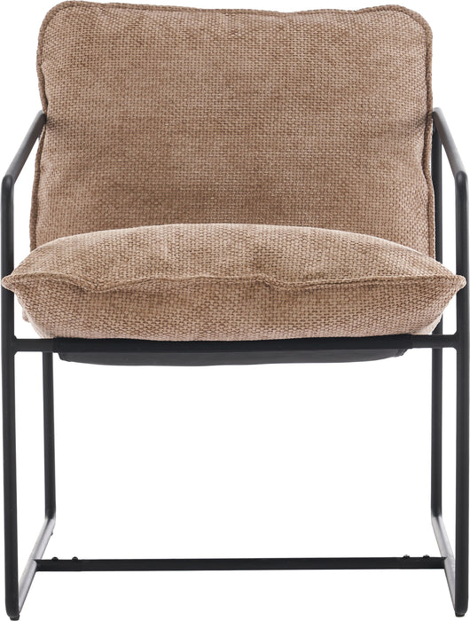 Tivoli Occasional Chair Black Metal/Champagne Fabric