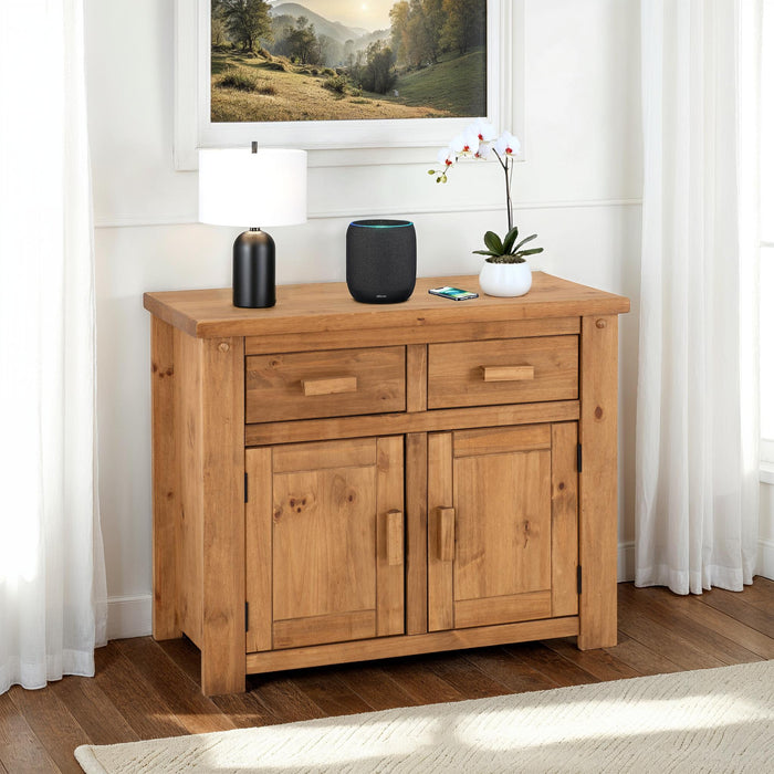 Tortilla 2 Door 2 Drawer Sideboard Distressed Waxed Pine