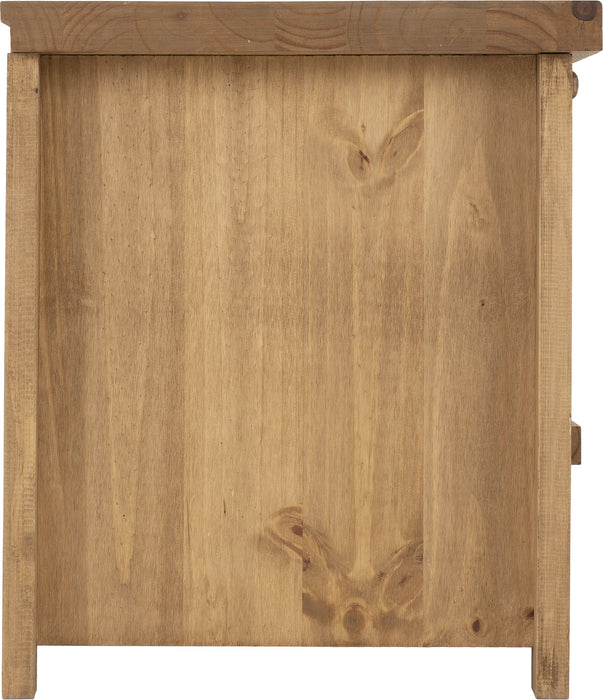 Tortilla 1 Drawer Flat Screen TV Unit Distressed Waxed Pine