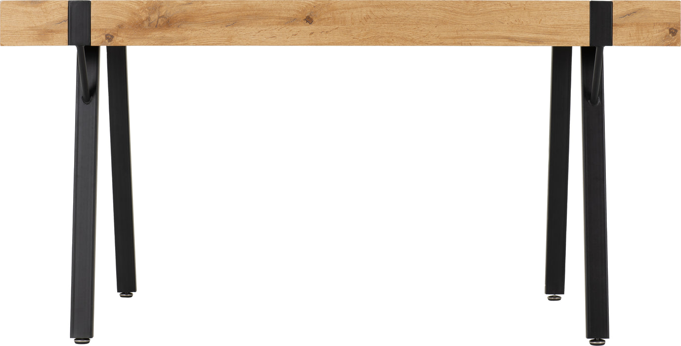Treviso Dining Table Light Oak Effect/Black