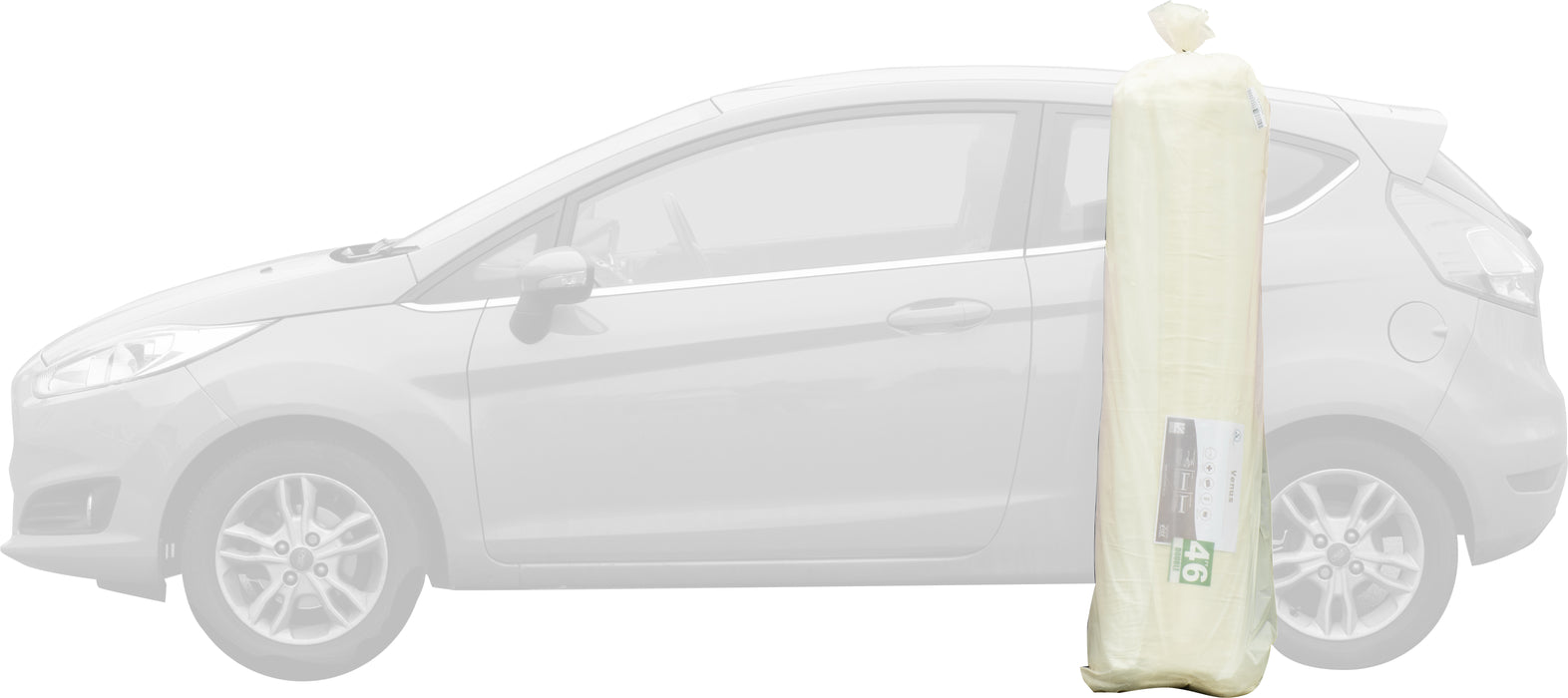 Venus 4' Memory Cool Rolled Mattress White Fabric