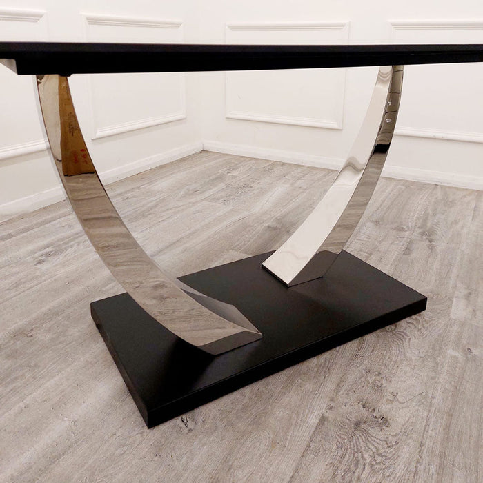 Venus Dining Table With 4 Flora Chairs
