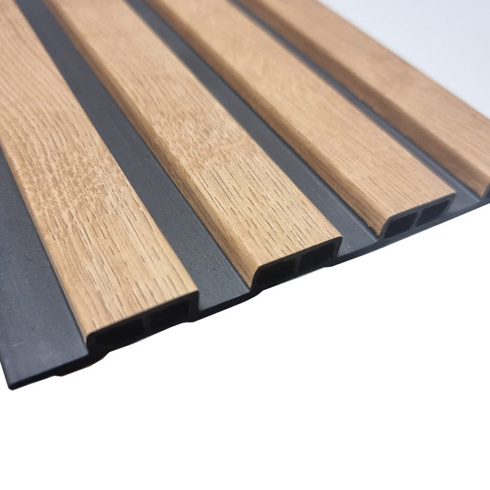 Wood Effect Slatted Wall Panel