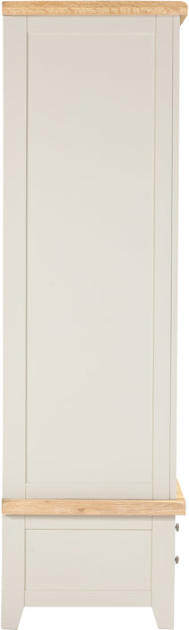 Windsor 2 Door 1 Drawer Wardrobe Ivory/Oak