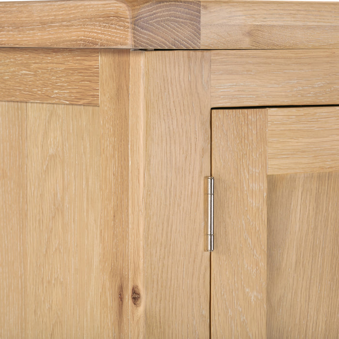 Windsor 2 Door 1 Drawer Wardrobe Natural Oak