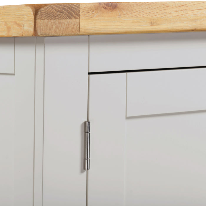 Windsor 2 Door 1 Drawer Wardrobe Pebble Grey/Oak