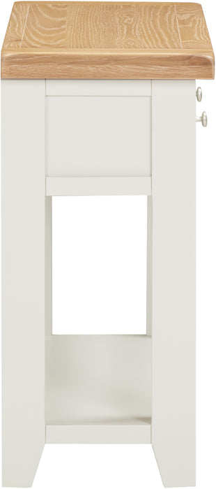 Windsor 2 Drawer Console Table Ivory/Oak