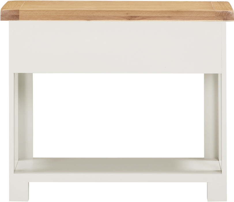 Windsor 2 Drawer Console Table Ivory/Oak