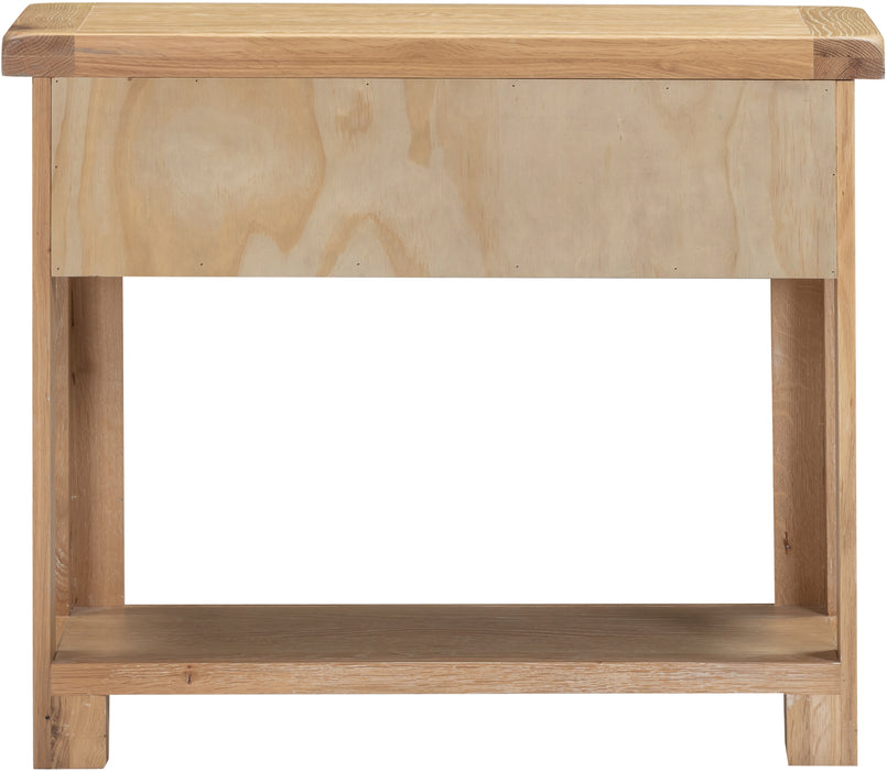 Windsor 2 Drawer Console Table Natural Oak